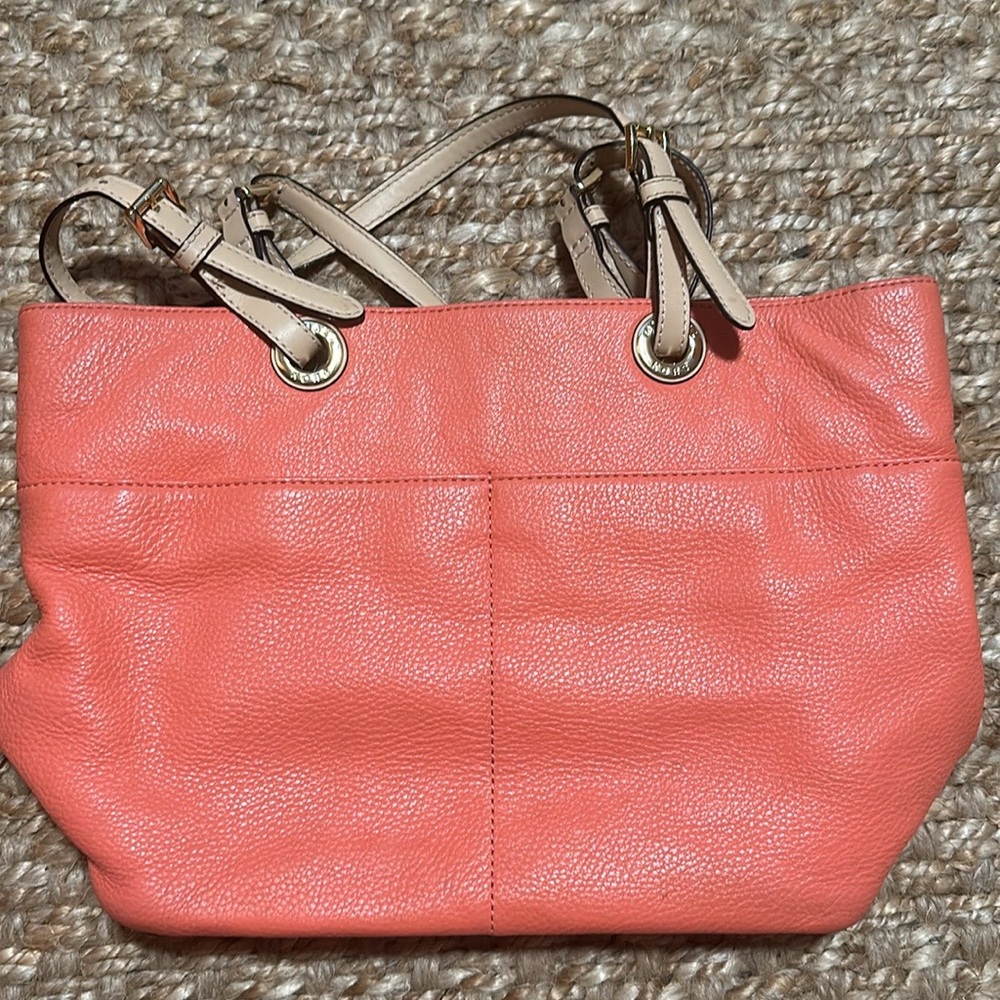 Mk tote bag coral color - Picture 4 of 6